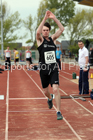 Mens under-20s triple jump, 2019 North Eastern Track and Field Champs., Middlesbrough. Photo:  David T. Hewitson/Sports for All Pics